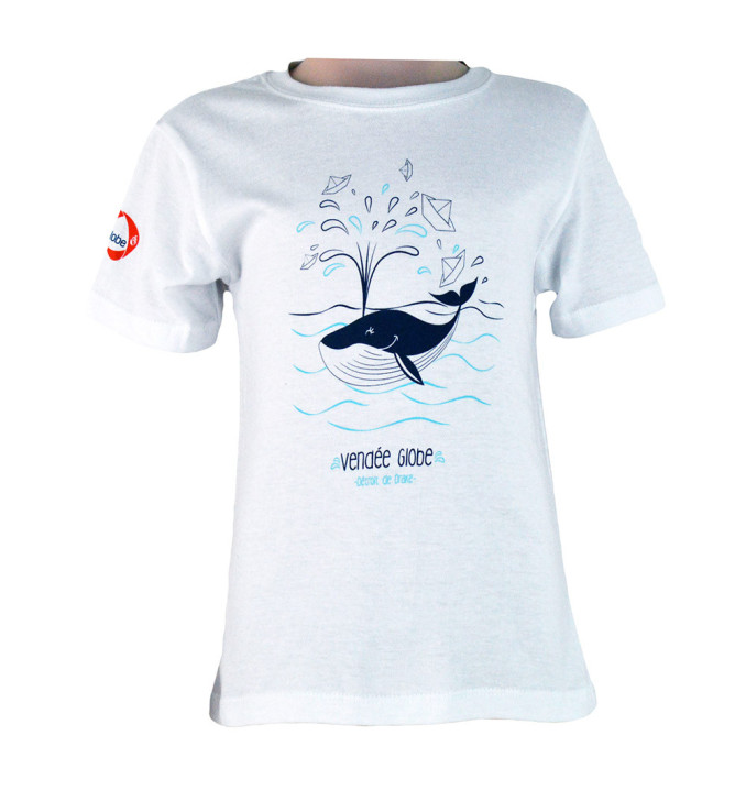 T-Shirt Manches Courtes Baleine Blanc