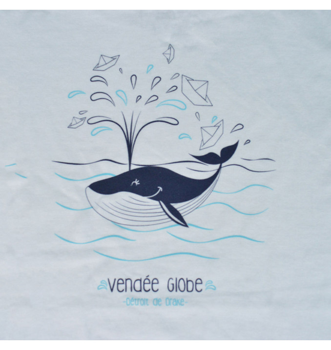 T-Shirt Manches Courtes Baleine Blanc