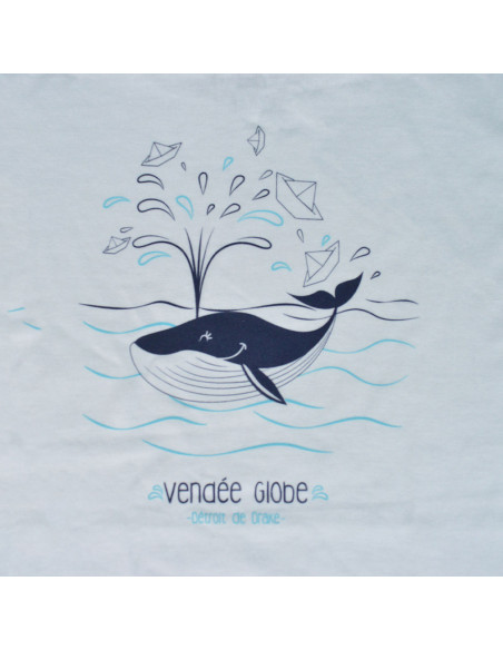 T-Shirt Manches Courtes Baleine Blanc